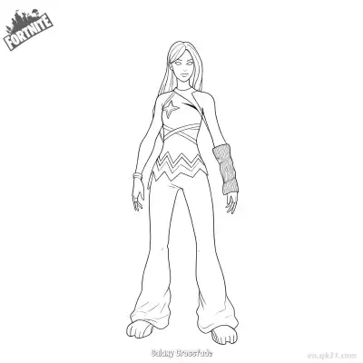 Free printable Galaxy Crossfade 02 Coloring Page - Free PDF Printable Fortnite Coloring Sheets coloring page
